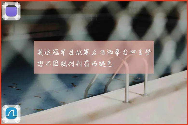 奥运冠军吕斌赛后泪洒拳台坦言梦想不因裁判判罚而褪色